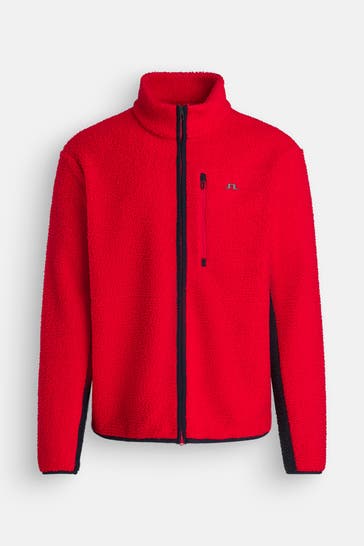 J.LINDEBERG SPORTSWEAR Fleecejacke rot