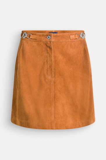 GANT Lederrock braun