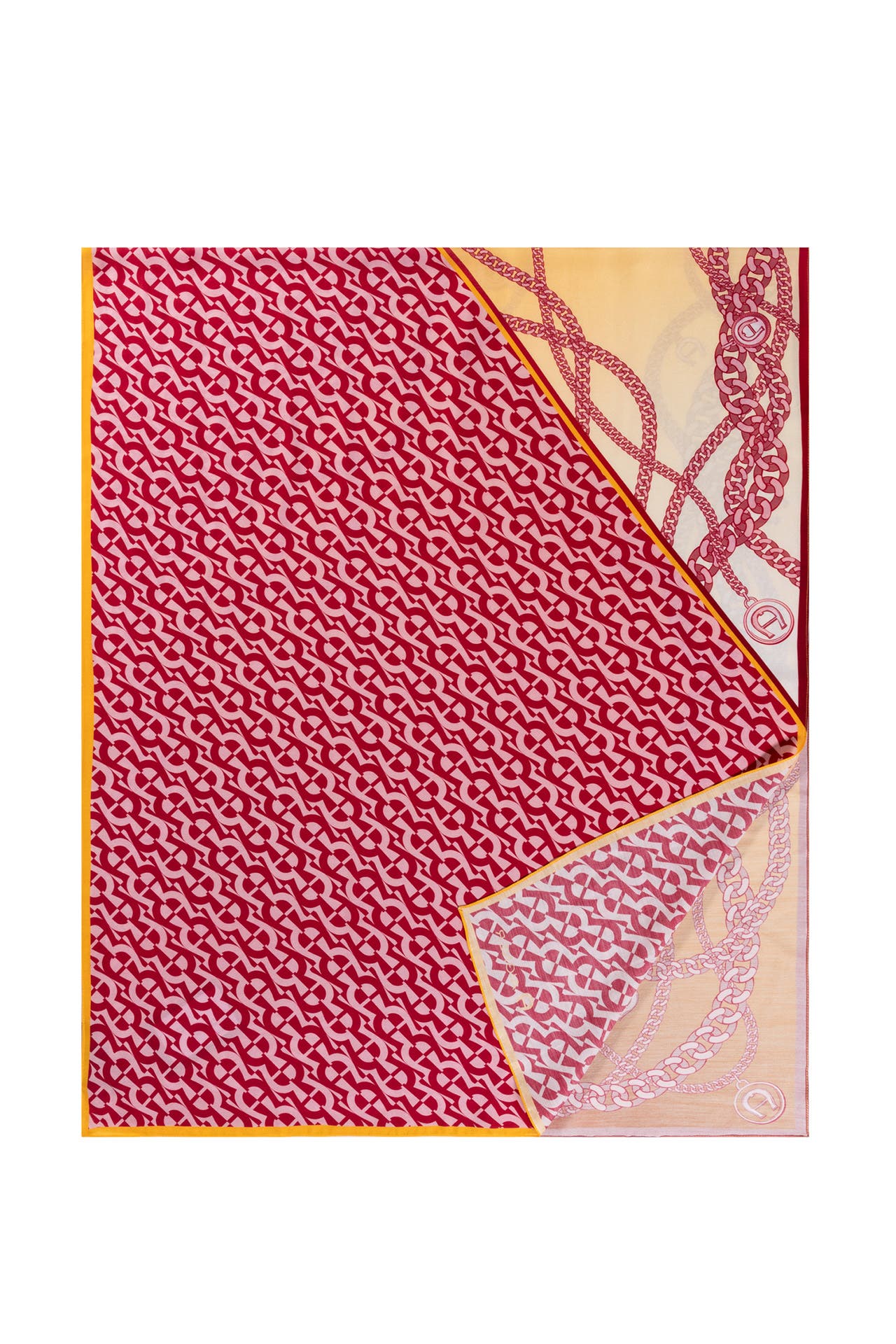 AIGNER Seidenmix-Tuch gemustert, Bild 1