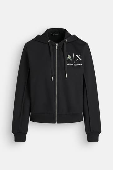 ARMANI EXCHANGE Sweatjacke schwarz