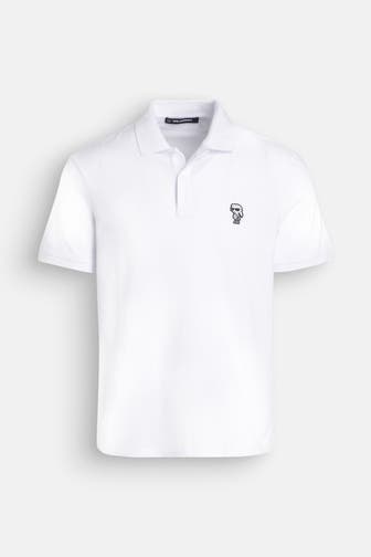 KARL LAGERFELD Polo-Shirt weiß
