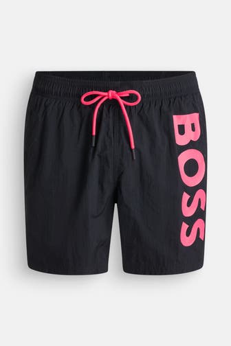 BOSS Badeshorts 'Octupus' schwarz