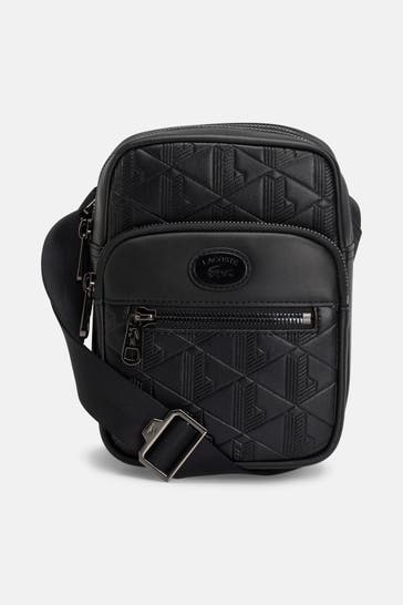 LACOSTE Umhängetasche schwarz