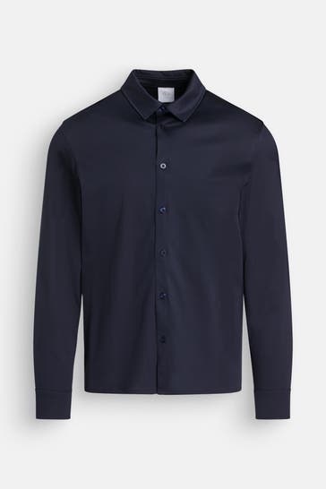 BOGNER Langarm-Polo 'Franz' dunkelblau