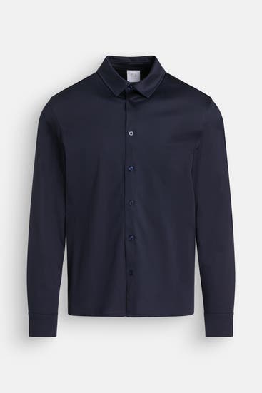 BOGNER - Langarm-Polo 'Franz' dunkelblau