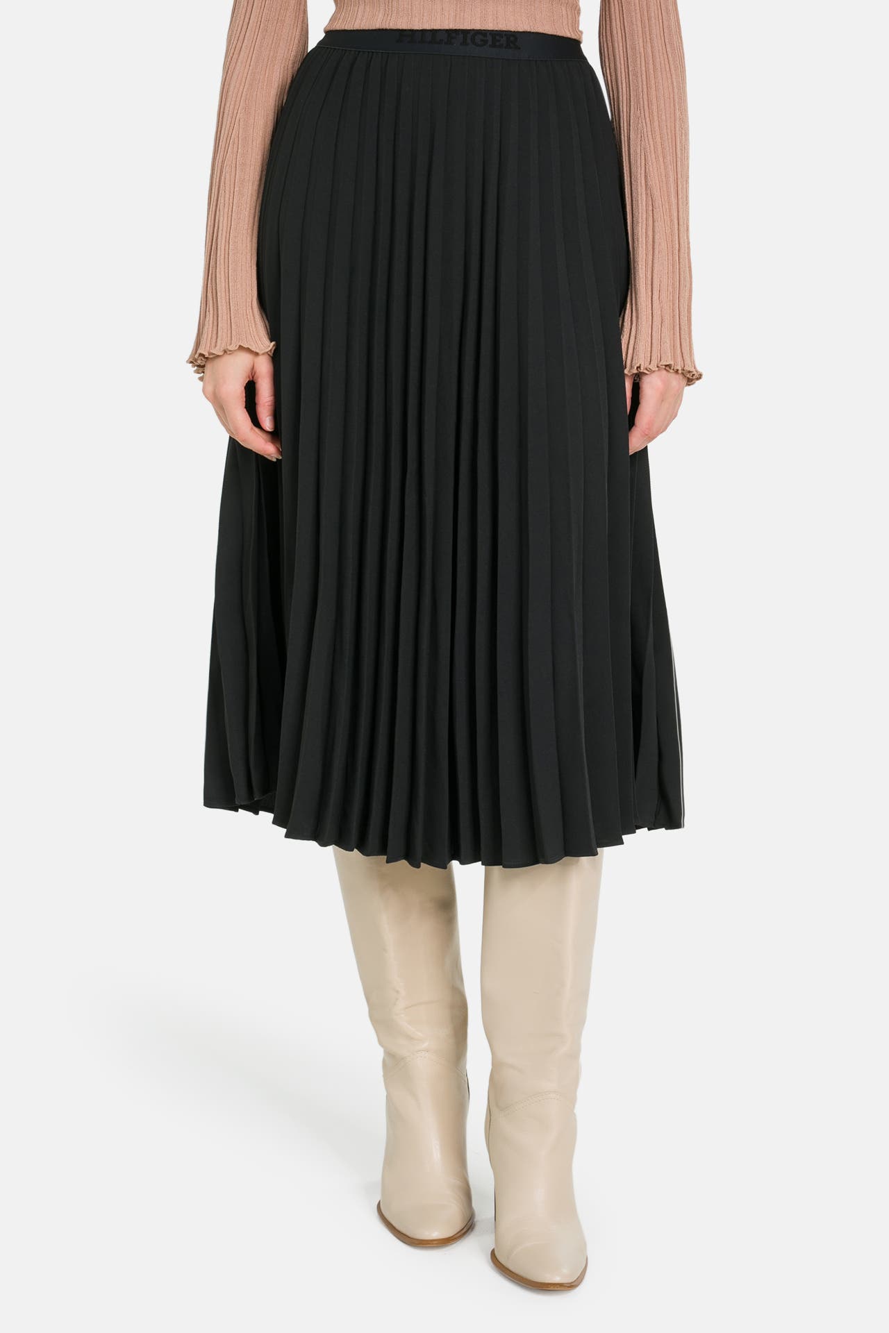 TOMMY HILFIGER Plisseerock schwarz, Bild 1