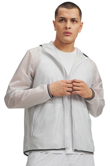 UNDER ARMOUR 'Halo Run' Functional Jacket, light grey