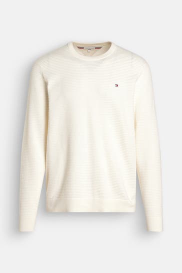 TOMMY HILFIGER Strickpullover ecru