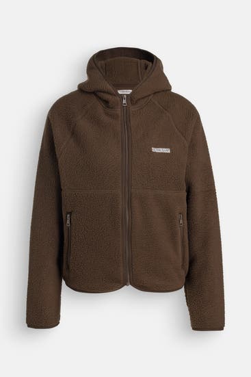 GUESS - Fleecejacke dunkelbraun
