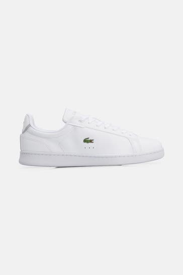 LACOSTE Leder-Sneaker weiß