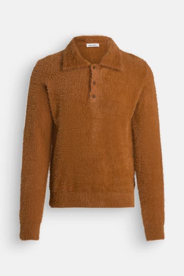 WOOD WOOD Strickpullover 'Sebastian' cognac