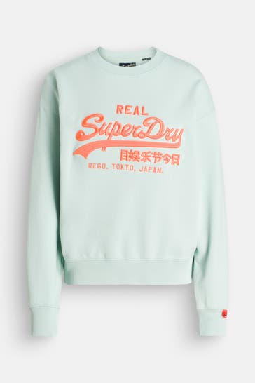 SUPERDRY Sweatshirt pastellgrün
