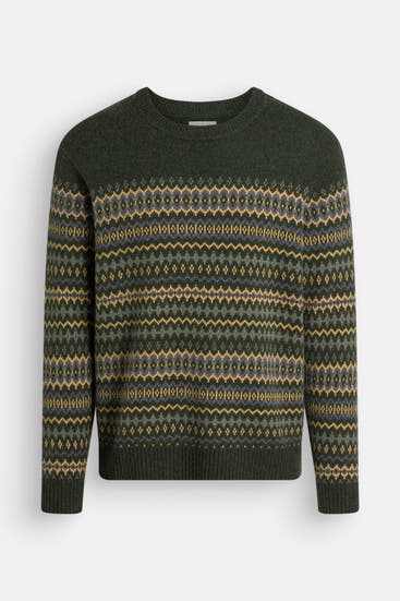 WRANGLER - Wollmix-Pullover 'Fairisle' mehrfarbig