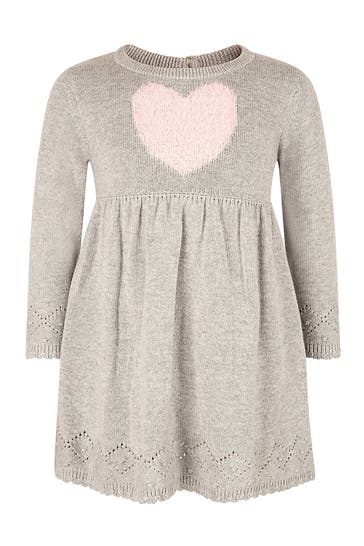 HAPPY GIRLS Strickkleid grau