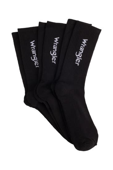 WRANGLER - 3er-Pack Strümpfe 'Rogers' schwarz