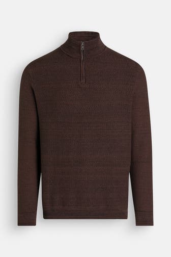 SUPERDRY Strick-Troyer dunkelbraun