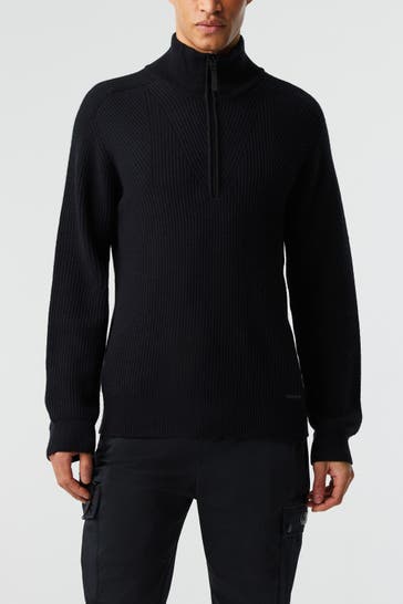 ALPHATAURI Wollmix-Stricktroyer schwarz