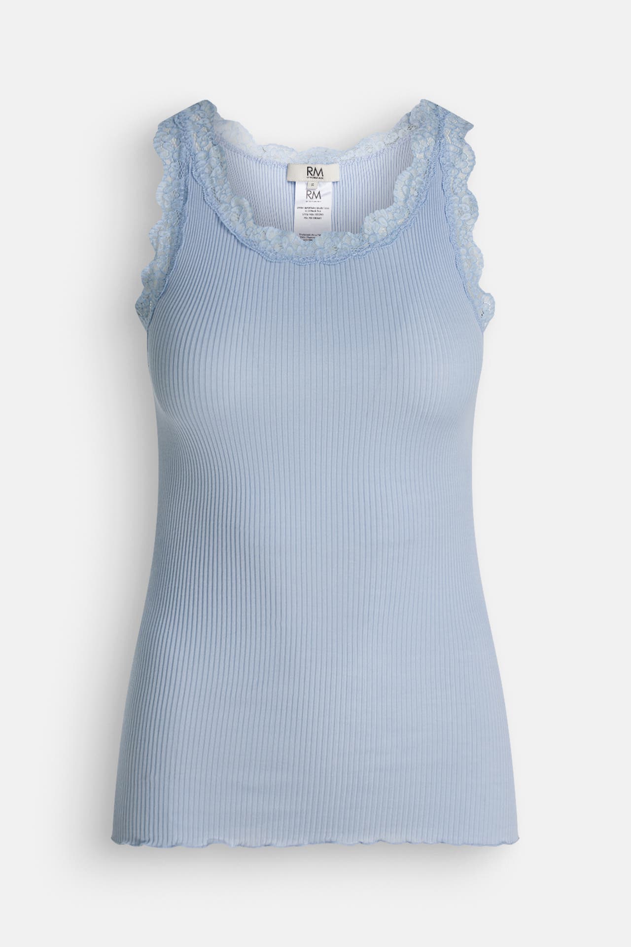 RM BY ROSEMUNDE Spitzentop 'Balta' taubenblau, Bild 1