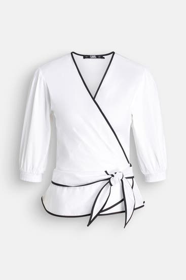 KARL LAGERFELD - Blusenshirt weiß