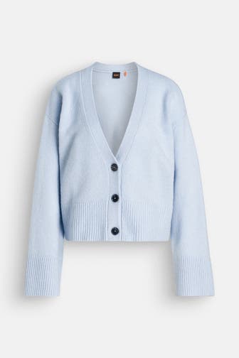BOSS Strickjacke 'Fondina' hellblau