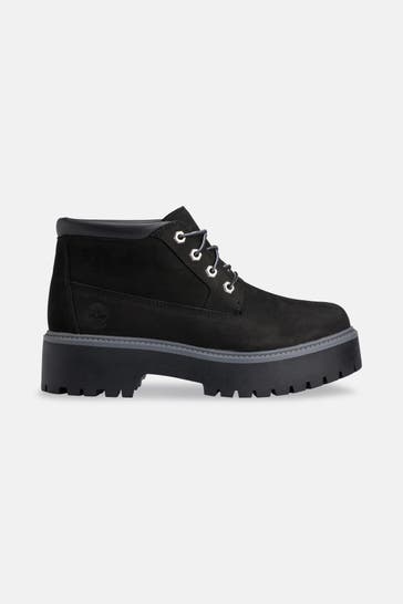 TIMBERLAND Leder-Stiefeletten 'Stone Street' schwarz