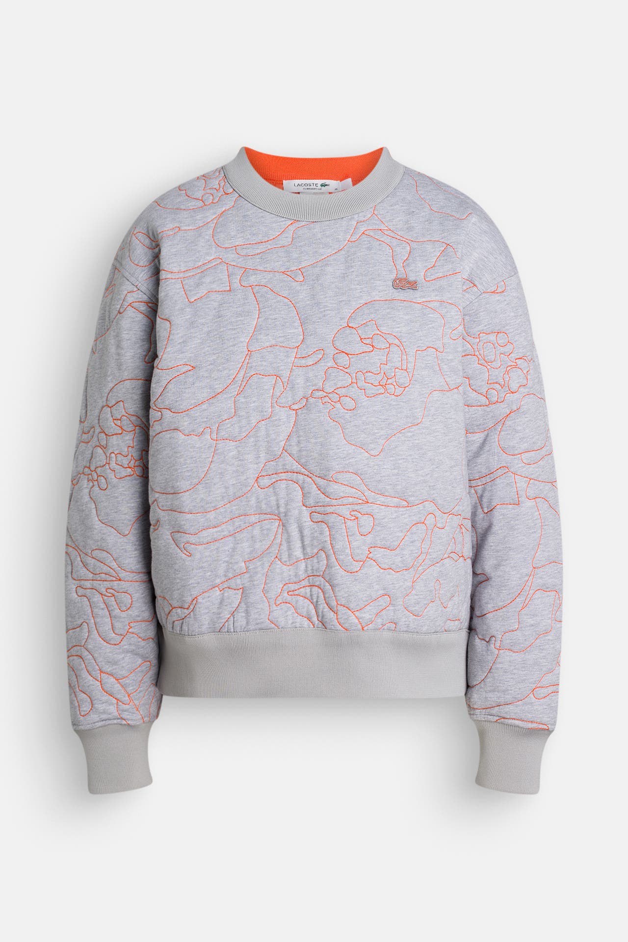 LACOSTE Wende-Sweatshirt gemustert orange, Bild 1