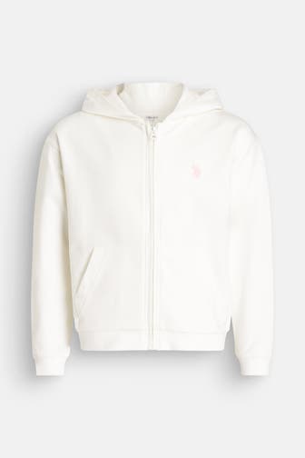 U.S. POLO ASSN. Sweatjacke 'Sweet' ecru
