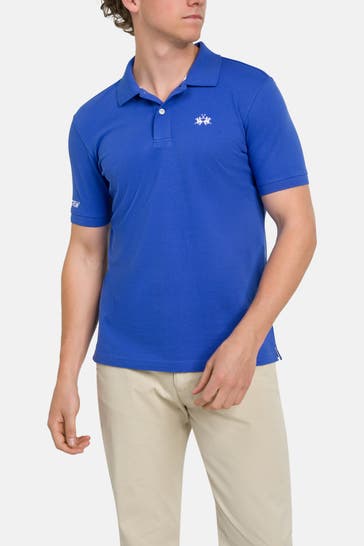 LA MARTINA Polo-Shirt royalblau