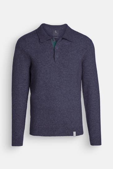 COLOURS & SONS Wollmix-Pullover dunkelblau