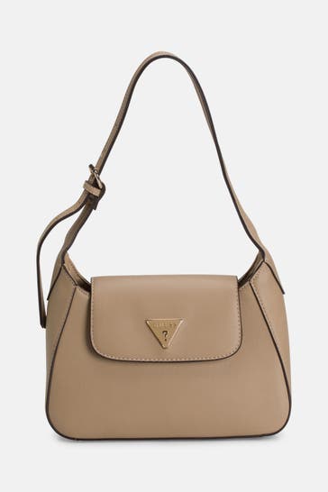 GUESS Schultertasche taupe
