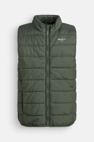 PEPE JEANS Steppweste 'Macoy' oliv