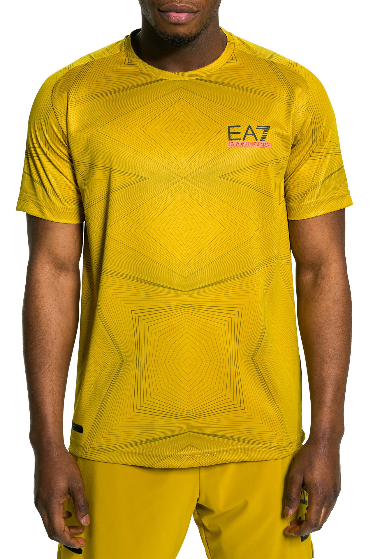 EA7 Funktionsshirt gemustert, Bild 1