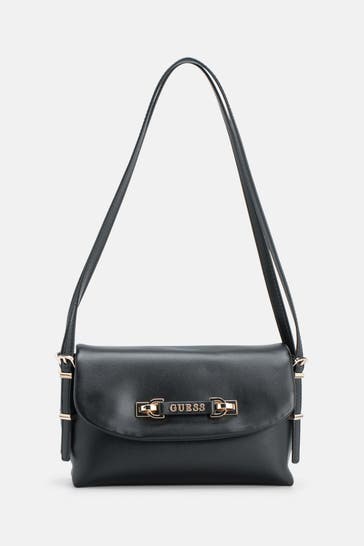 GUESS Schultertasche 'Lefia' schwarz