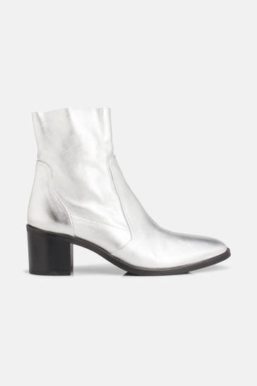 DONNA CAROLINA Stiefeletten 'Beky' silber