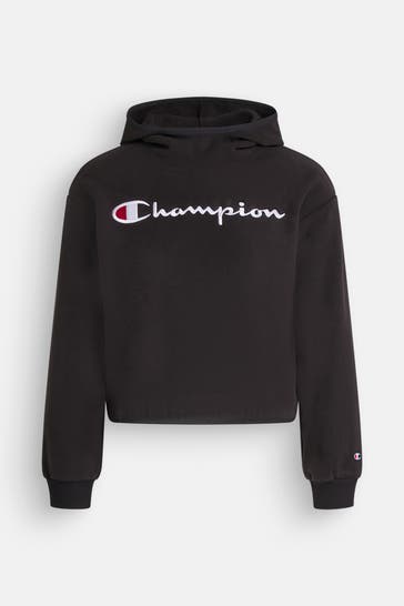 CHAMPION Fleece-Hoodie schwarz