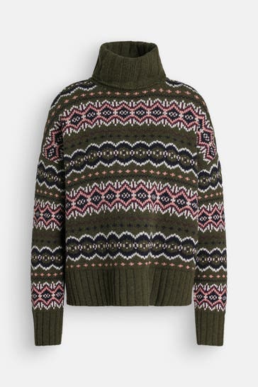 BARBOUR Rollkragenpullover gemustert