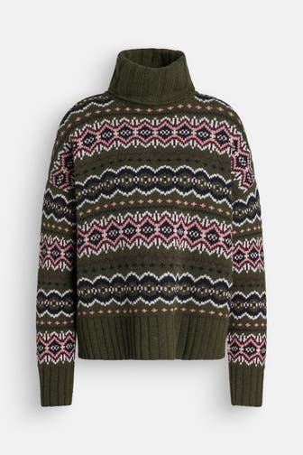 BARBOUR Rollkragenpullover gemustert