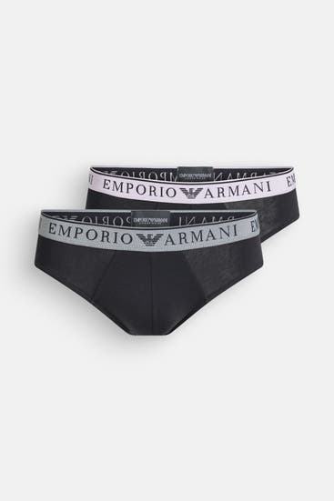 EMPORIO ARMANI - 2er-Pack Slips schwarz
