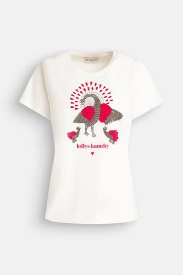 LOLLYS LAUNDRY 'Roma' T-Shirt, ecru