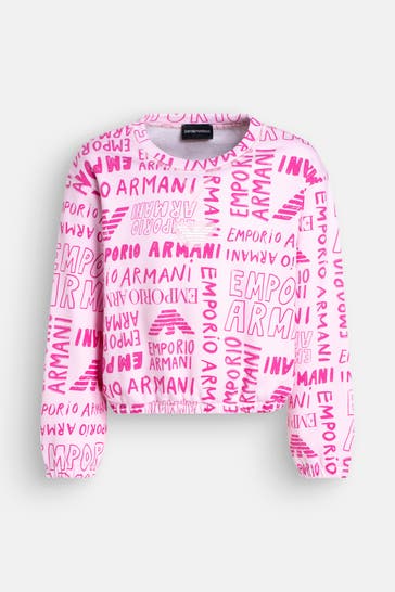 EMPORIO ARMANI Sweatshirt 'Felpa' gemustert