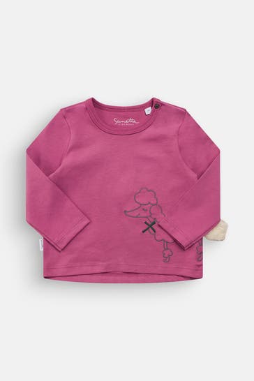 SANETTA Longsleeve dunkelrosa