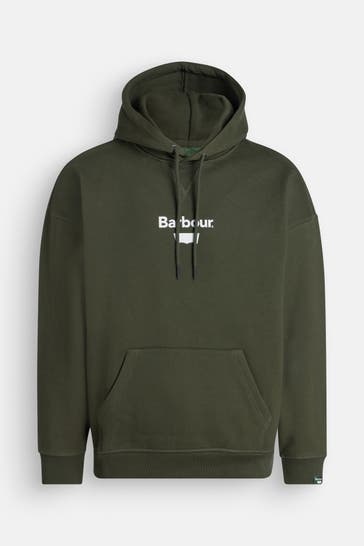 BARBOUR Hoodie dunkelgrün