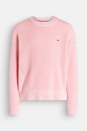 TOMMY HILFIGER Strickpullover rosa