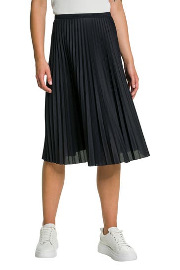 LACOSTE Plisseé-Rock schwarz