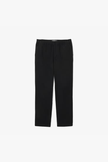 LACOSTE Stoffhose schwarz