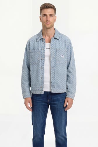 HUGO BLUE Jeansjacke 'Magaro' kariert