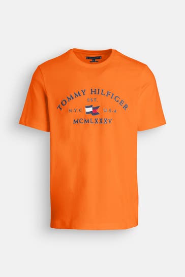 TOMMY HILFIGER T-Shirt neonorange