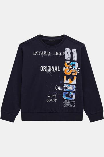 GUESS Sweatshirt schwarzblau