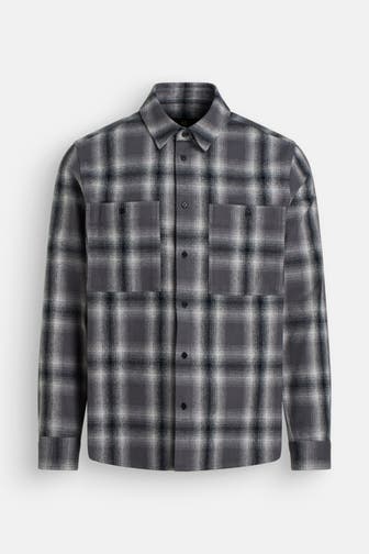 BELSTAFF Overshirt grau kariert