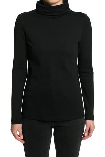 MARC O'POLO Rollkragenshirt schwarz